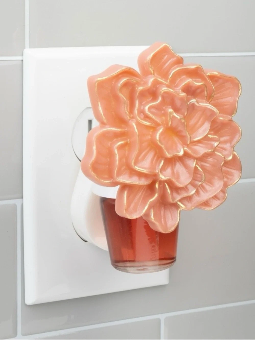 Better Homes And Gardens Peach Gilded Rose Fragrance Plug-In Accent